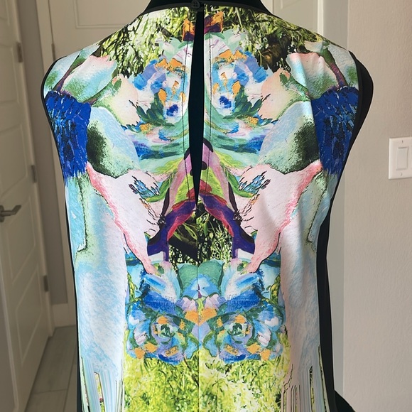 Clover Canyon Tropical Print Sleeveless Sheath Dress Size S - Picture 7 of 11